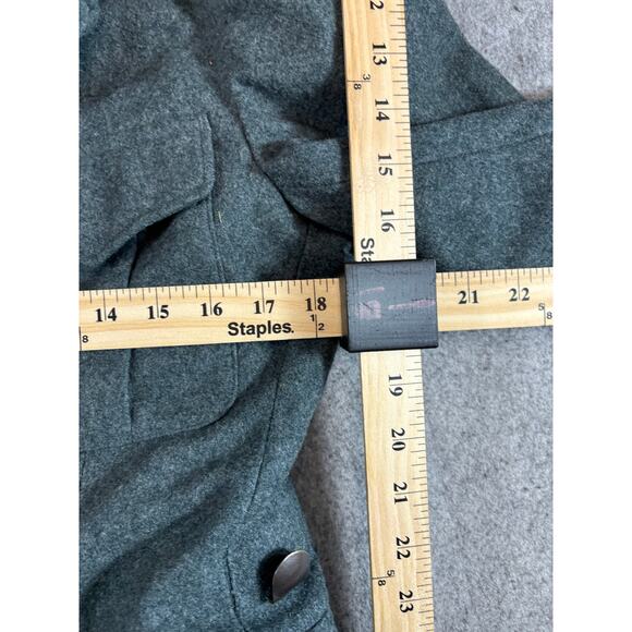 Vintage 80s Swiss Army Military Jacket Mens 46 Gray Wool Utility Outdoor WWII - Picture 5 of 8